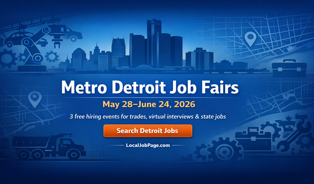 3 Detroit Job Fairs & Hiring Events Coming Up in May–June 2026